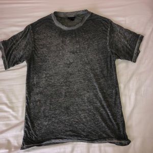 Top Shop women’s grey destroyed t shirt size 6